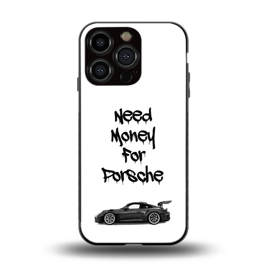 Luxury Hustle back phone cover | glass case for iphone 16 pro