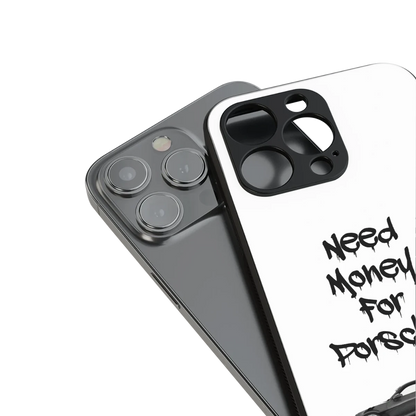 Luxury Hustle stylish phone case for iphone 15 plus | glossy glass and slim fit