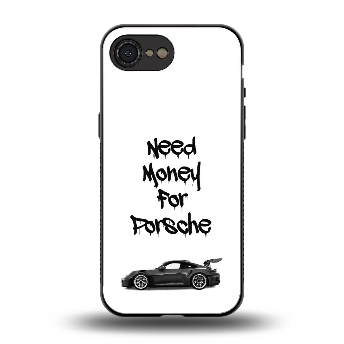 Luxury Hustle back phone cover | glass case for iphone 17e