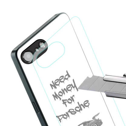 Luxury Hustle stylish phone case for iphone 17e | glossy glass and slim fit