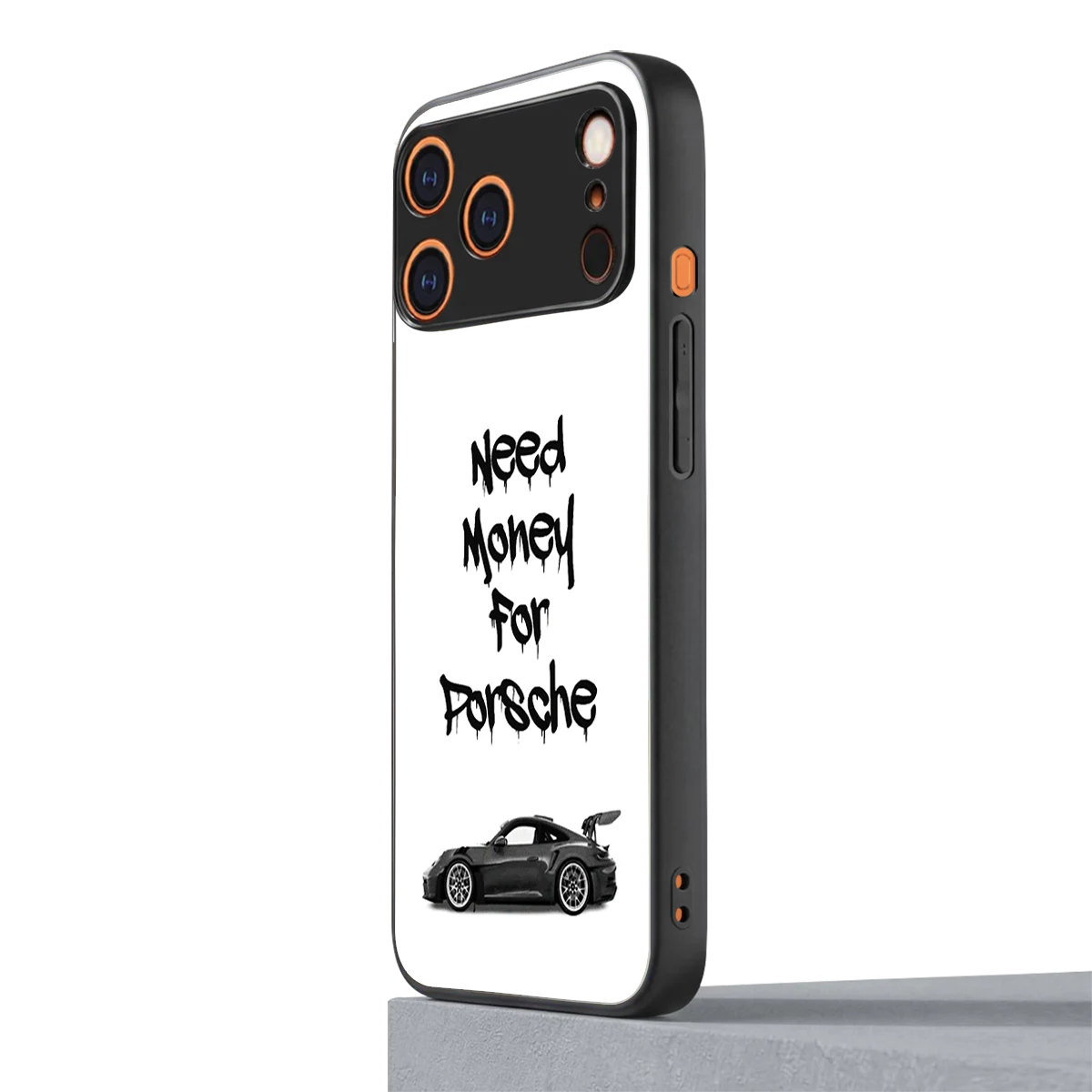 Luxury Hustle iphone 17 pro max mobile cover | shockproof glass phone case