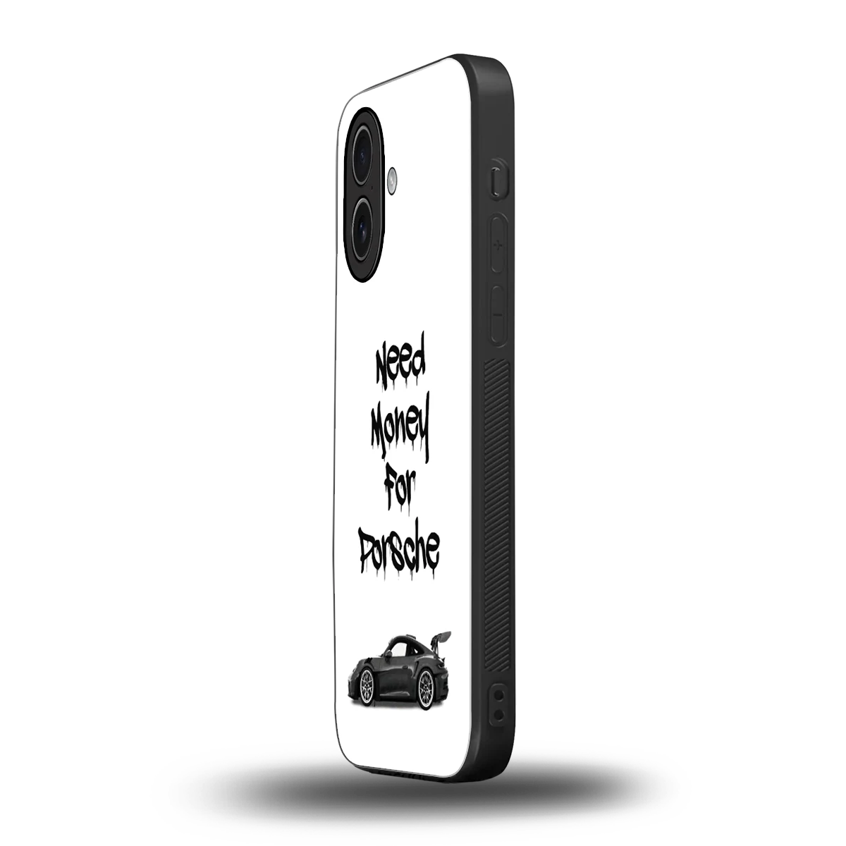 Luxury Hustle iphone 17 mobile cover | shockproof glass phone case