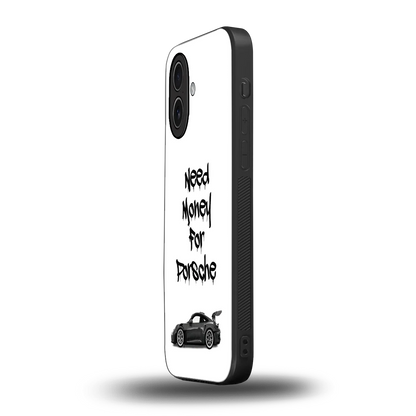 Luxury Hustle iphone 17 mobile cover | shockproof glass phone case