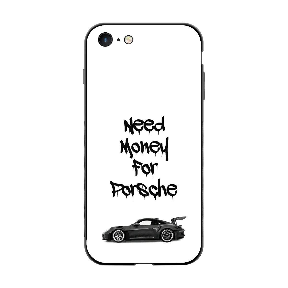 Luxury Hustle back phone cover | glass case for iphone 7