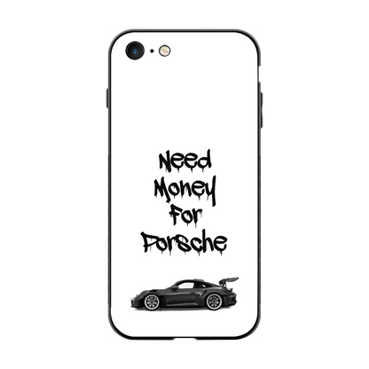 Luxury Hustle back phone cover | glass case for iphone 7