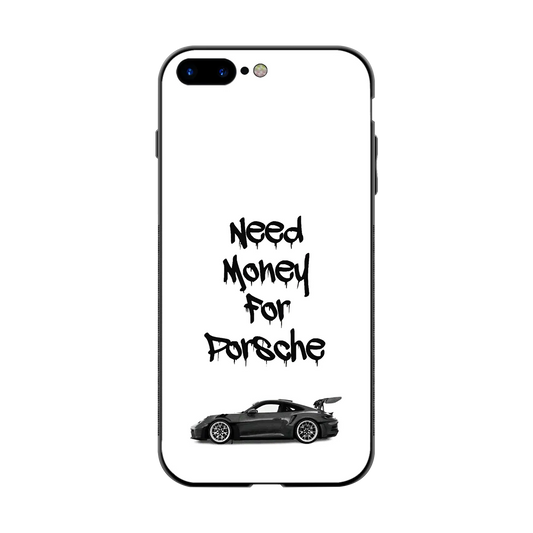 Luxury Hustle back phone cover | glass case for iphone 8 plus