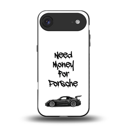 Luxury Hustle back phone cover | glass case for iphone air