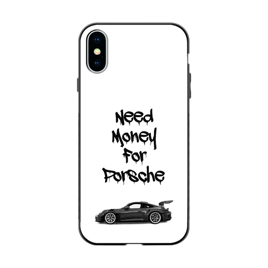 Luxury Hustle back phone cover | glass case for iphone x