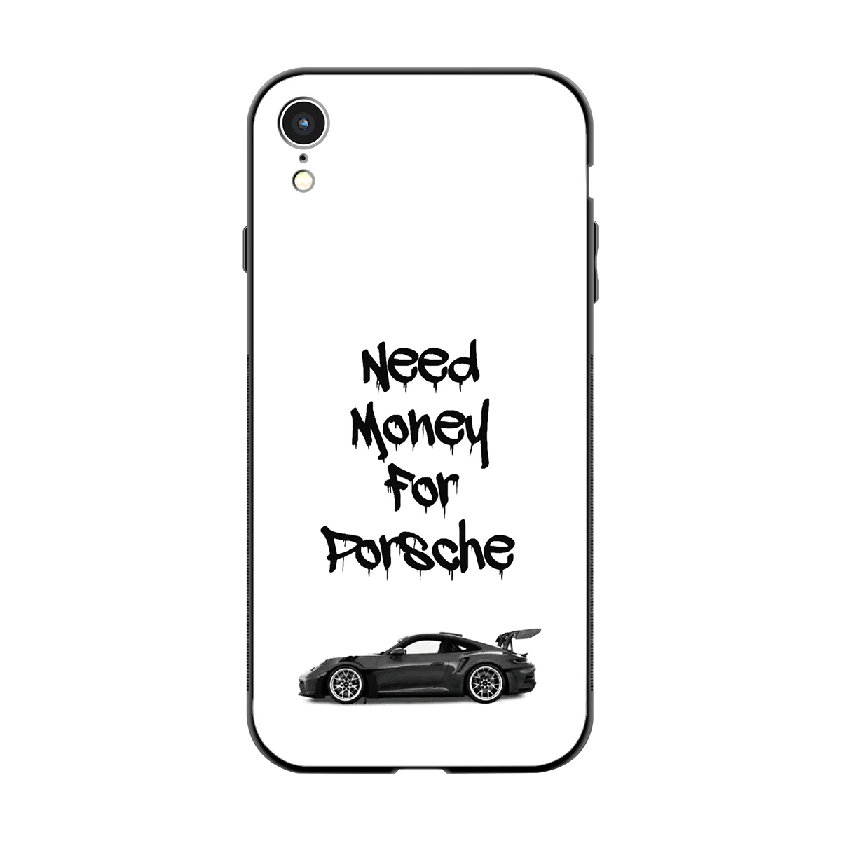 Luxury Hustle back phone cover | glass case for iphone xr