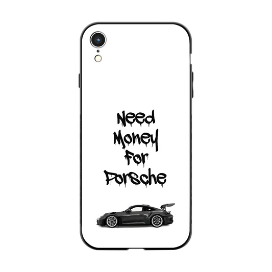 Luxury Hustle back phone cover | glass case for iphone xr