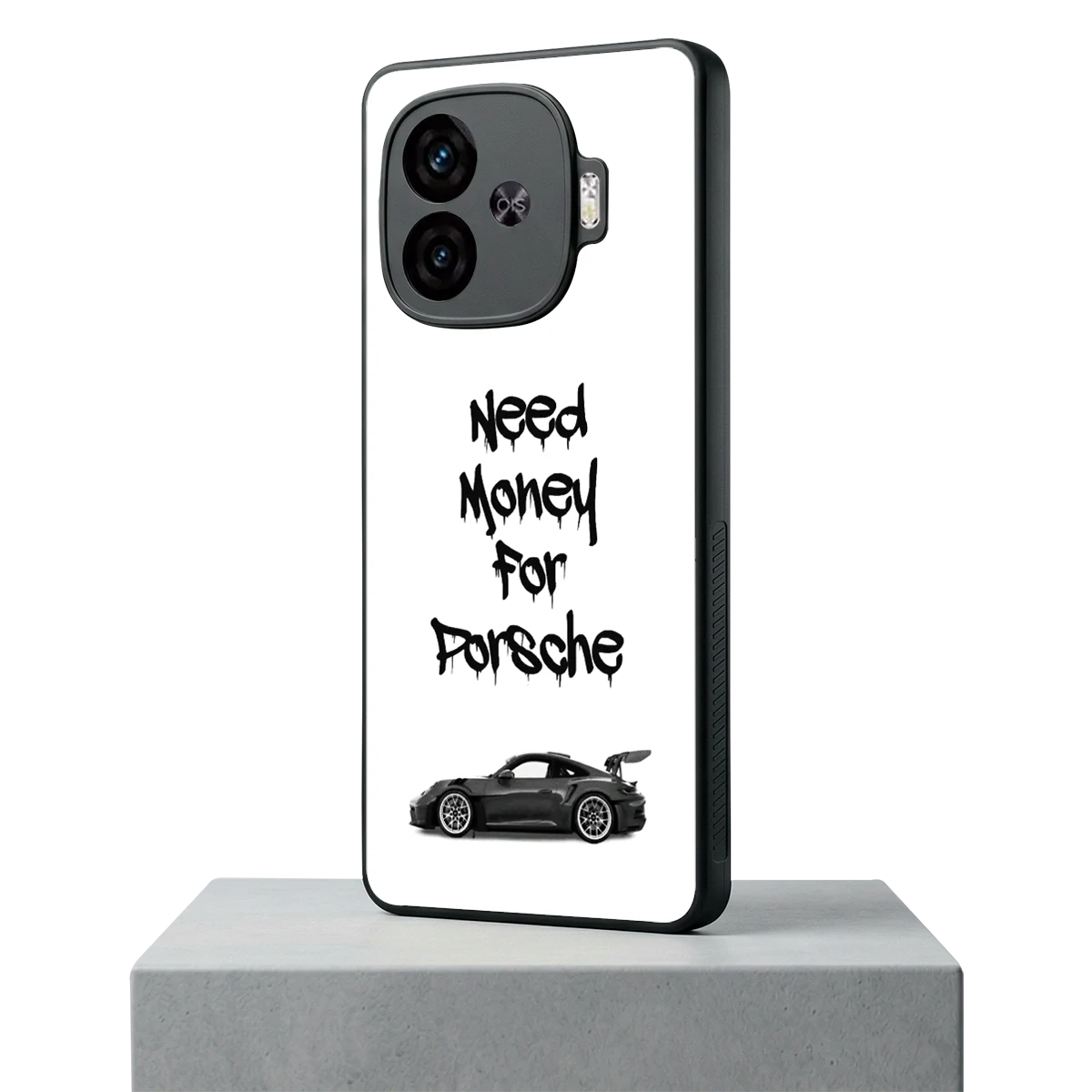 Luxury Hustle iqoo neo 10r 5g mobile cover | shockproof glass phone case