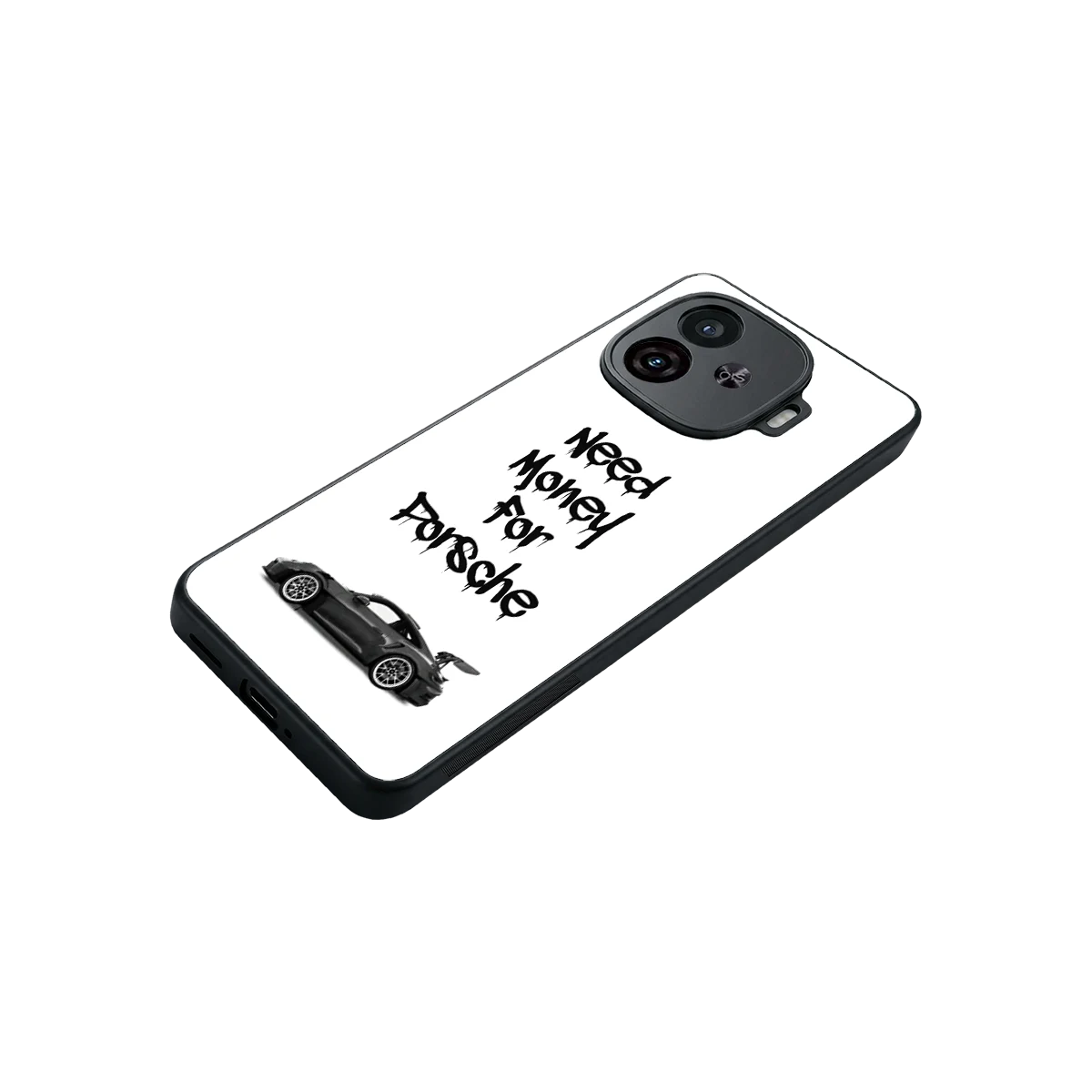 Luxury Hustle stylish phone case for iqoo neo 10r 5g | glossy glass and slim fit