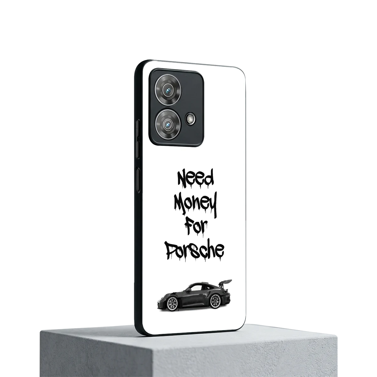 Luxury Hustle motorola edge 40 neo 5g mobile cover | shockproof glass phone case