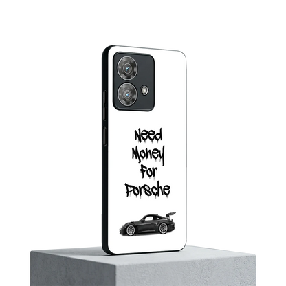 Luxury Hustle motorola edge 40 neo 5g mobile cover | shockproof glass phone case