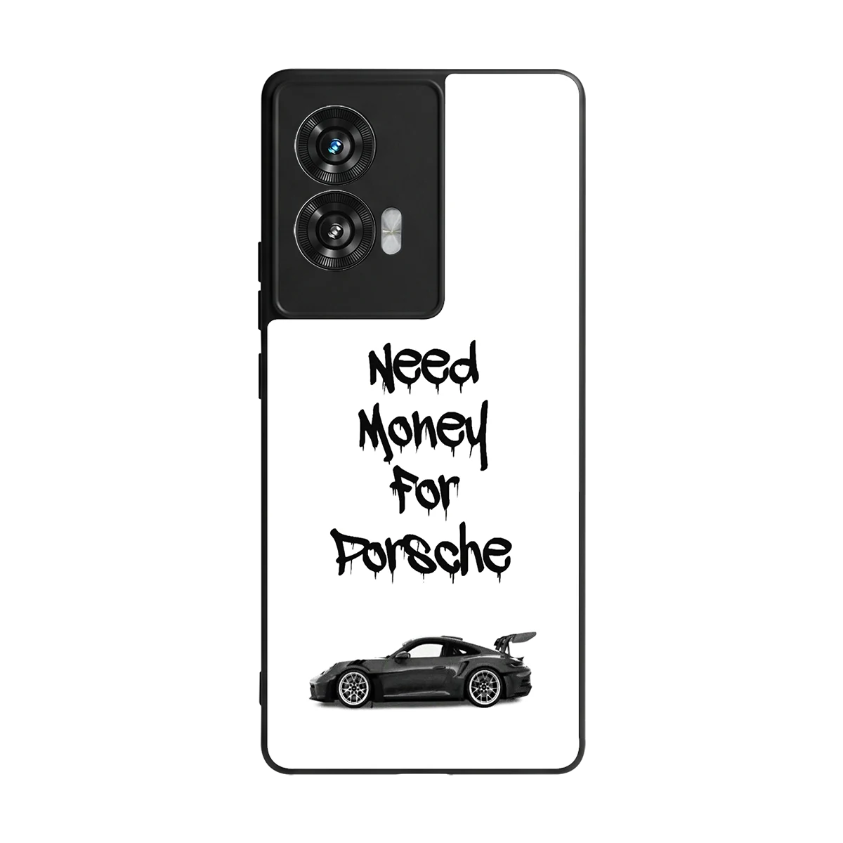 Luxury Hustle back phone cover | glass case for motorola edge 50 fusion