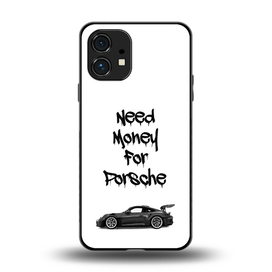 Luxury Hustle back phone cover | glass case for nothing phone 1