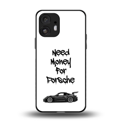 Luxury Hustle back phone cover | glass case for nothing phone 2