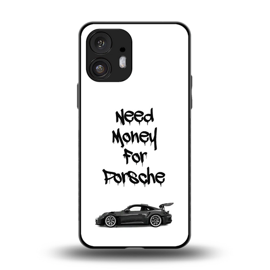 Luxury Hustle back phone cover | glass case for nothing phone 2