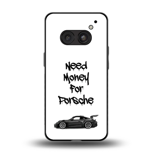 Luxury Hustle back phone cover | glass case for nothing phone 2a