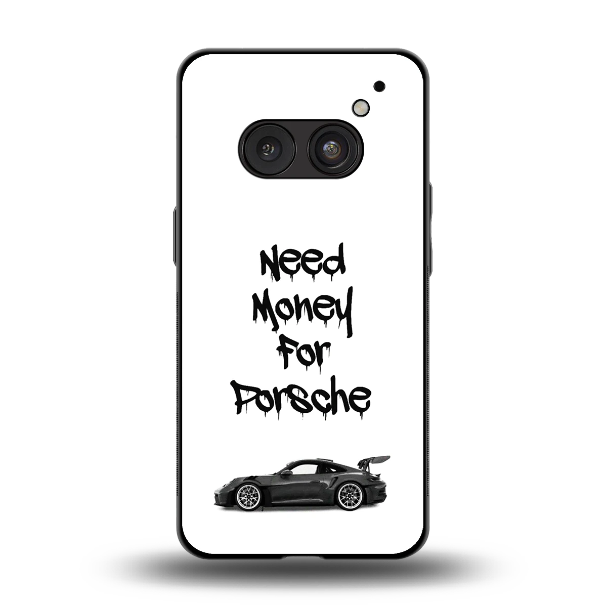 Luxury Hustle back phone cover | glass case for nothing phone 2a plus