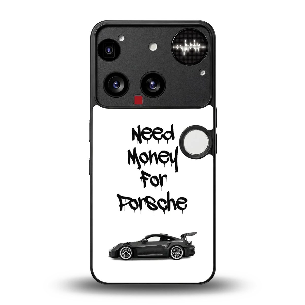 Luxury Hustle back phone cover | glass case for nothing phone 3