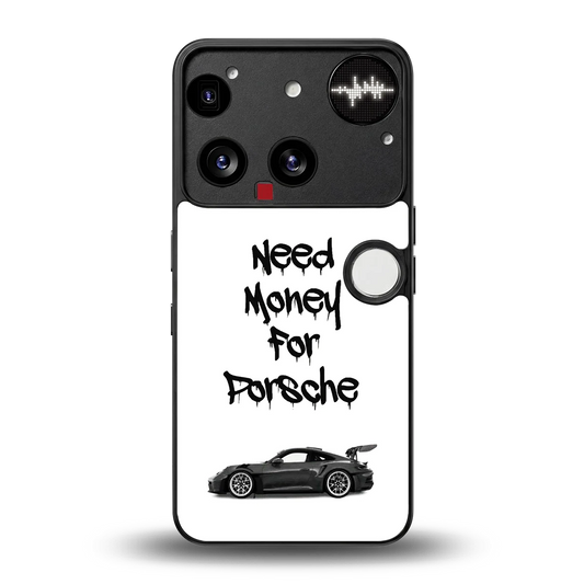 Luxury Hustle back phone cover | glass case for nothing phone 3