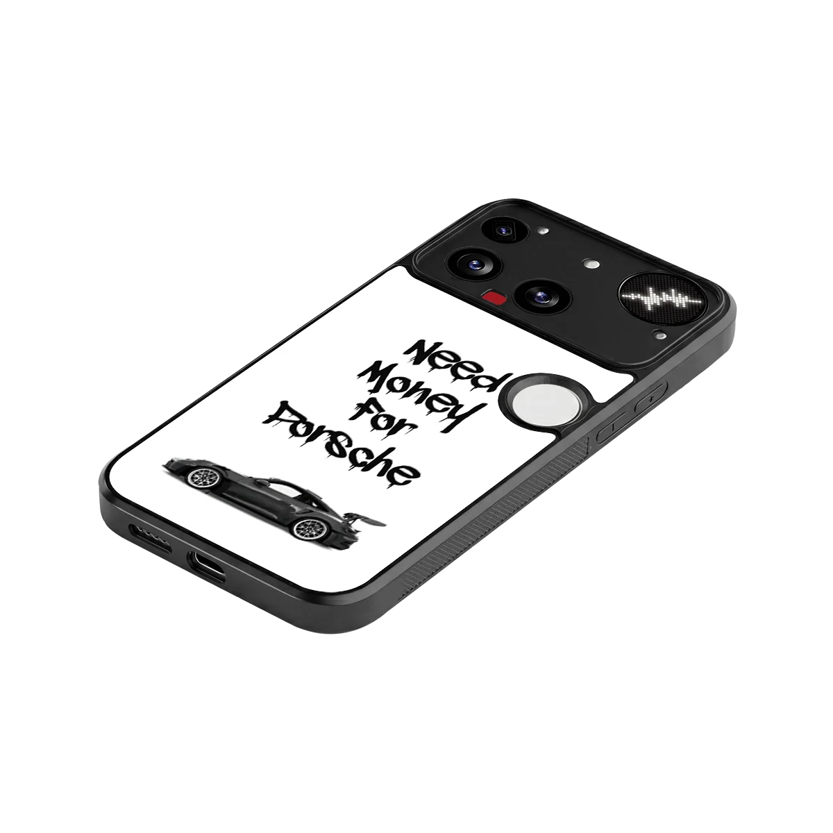 Luxury Hustle stylish phone case for nothing phone 3 | glossy glass and slim fit