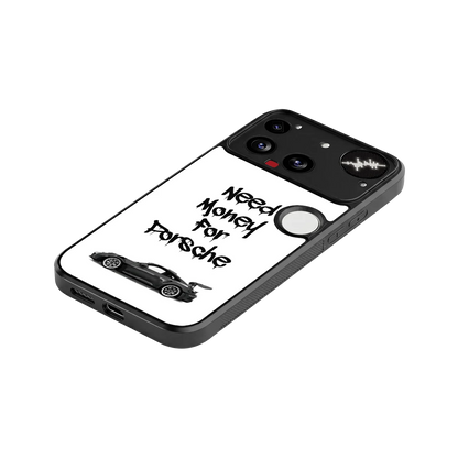 Luxury Hustle stylish phone case for nothing phone 3 | glossy glass and slim fit