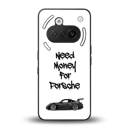 Luxury Hustle back phone cover | glass case for nothing phone 3a