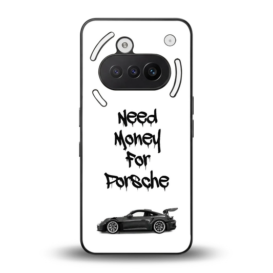Luxury Hustle back phone cover | glass case for nothing phone 3a