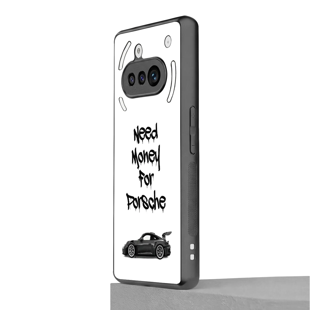 Luxury Hustle nothing phone 3a mobile cover | shockproof glass phone case