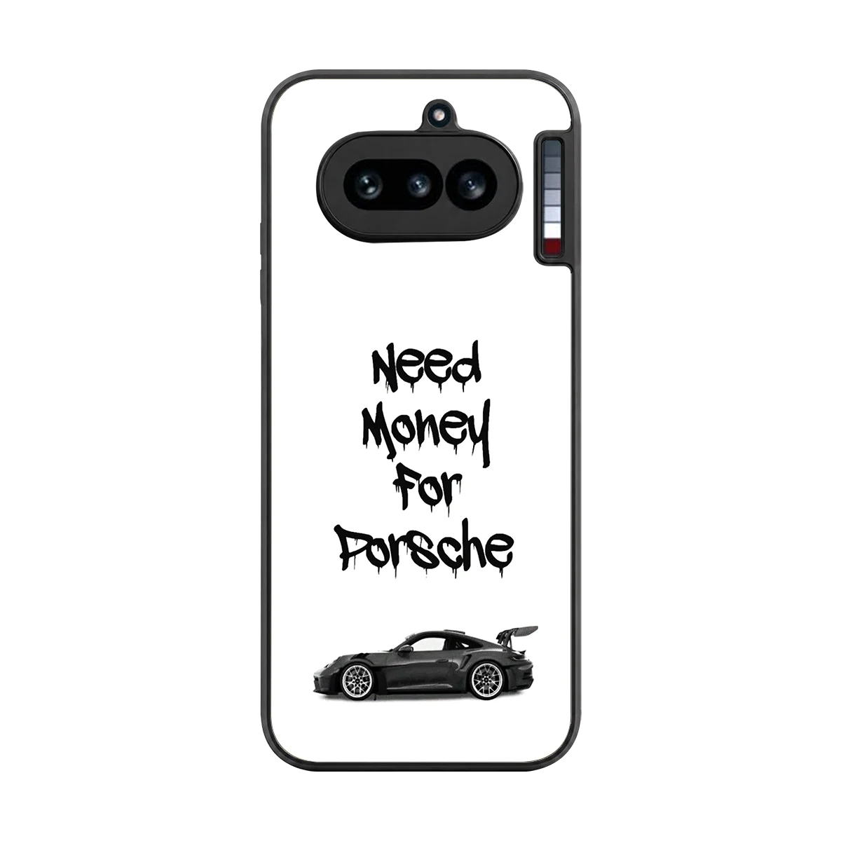Luxury Hustle back phone cover | glass case for nothing phone 4a