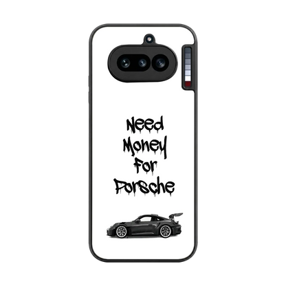 Luxury Hustle back phone cover | glass case for nothing phone 4a
