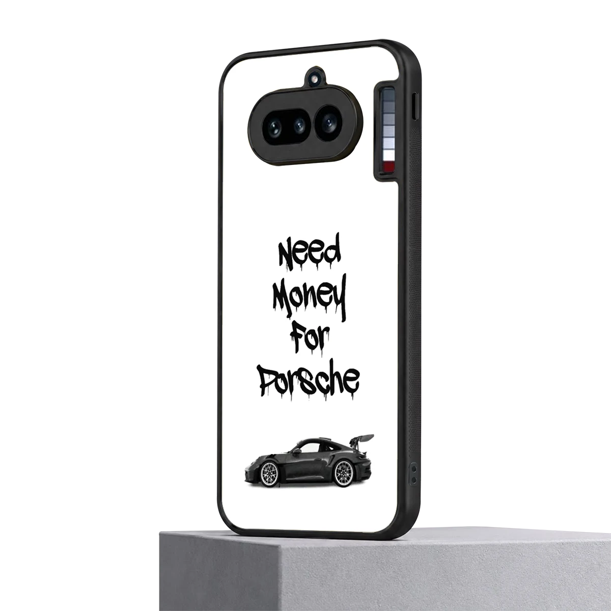 Luxury Hustle nothing phone 4a mobile cover | shockproof glass phone case