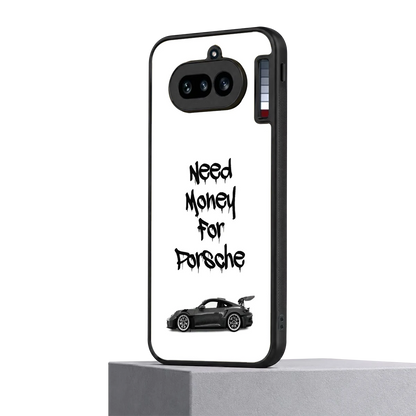 Luxury Hustle nothing phone 4a mobile cover | shockproof glass phone case