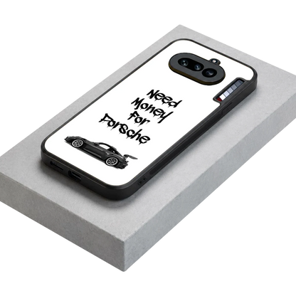 Luxury Hustle stylish phone case for nothing phone 4a | glossy glass and slim fit