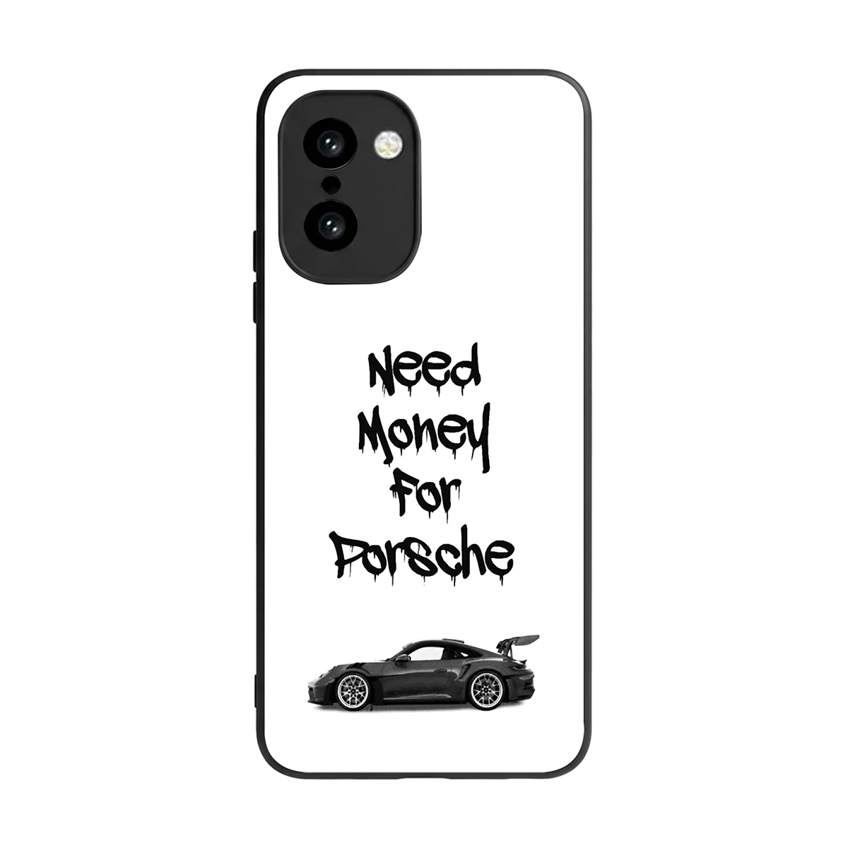 Luxury Hustle back phone cover | glass case for oneplus 15r