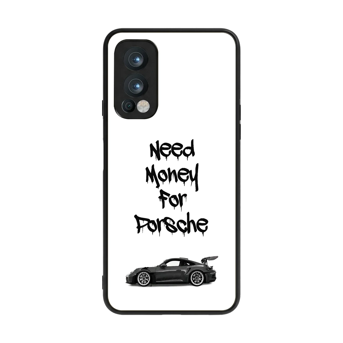 Luxury Hustle back phone cover | glass case for oneplus nord 2