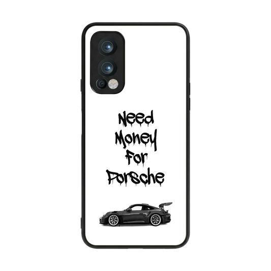 Luxury Hustle back phone cover | glass case for oneplus nord 2