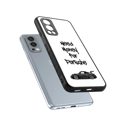 Luxury Hustle sleek oneplus nord 2 cover with tempered glass back and TPU edges