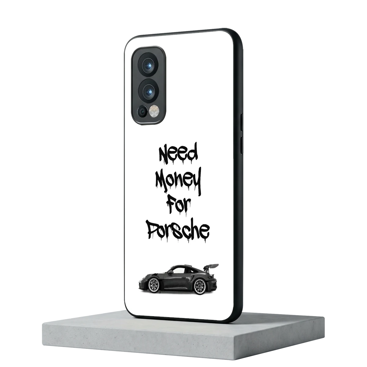 Luxury Hustle oneplus nord 2 mobile cover | shockproof glass phone case