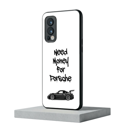 Luxury Hustle oneplus nord 2 mobile cover | shockproof glass phone case