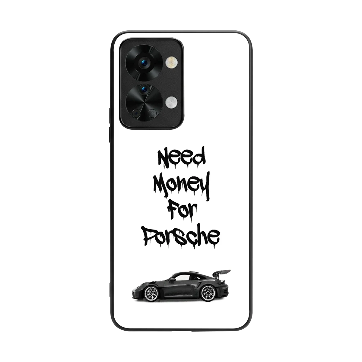 Luxury Hustle back phone cover | glass case for oneplus nord 2t