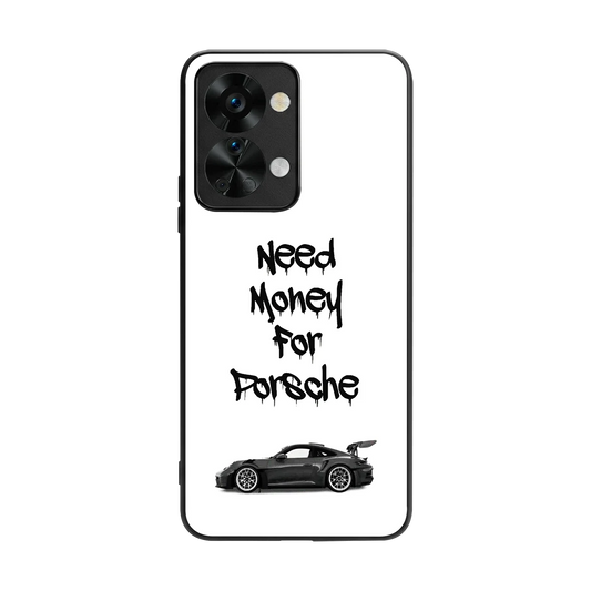 Luxury Hustle back phone cover | glass case for oneplus nord 2t