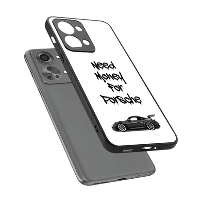Luxury Hustle sleek oneplus nord 2t cover with tempered glass back and TPU edges