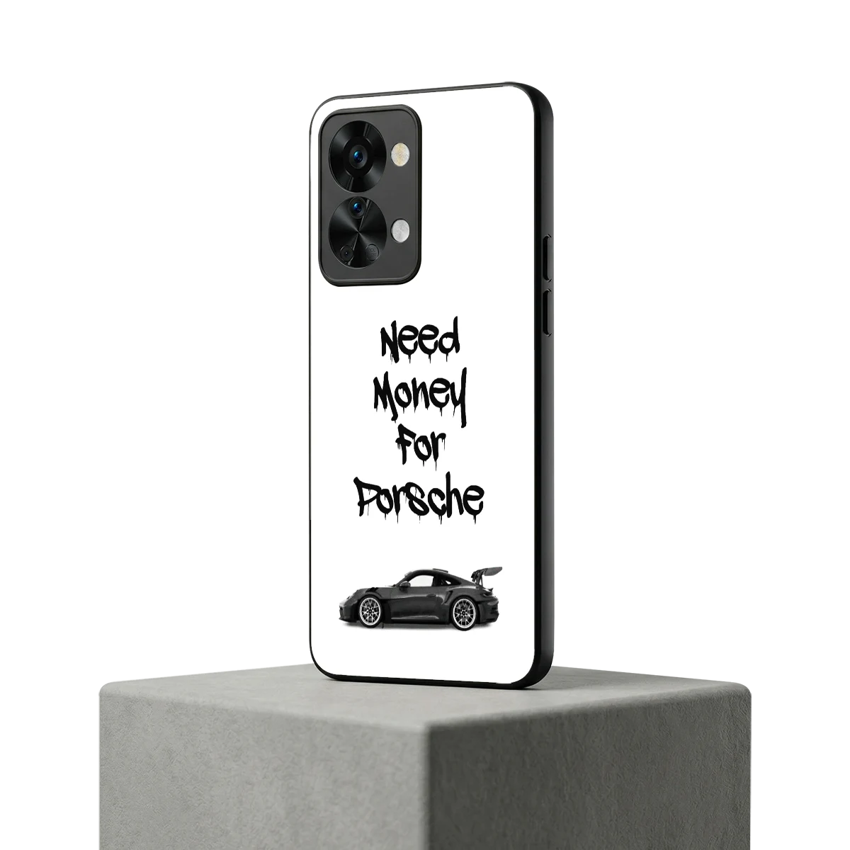Luxury Hustle oneplus nord 2t mobile cover | shockproof glass phone case
