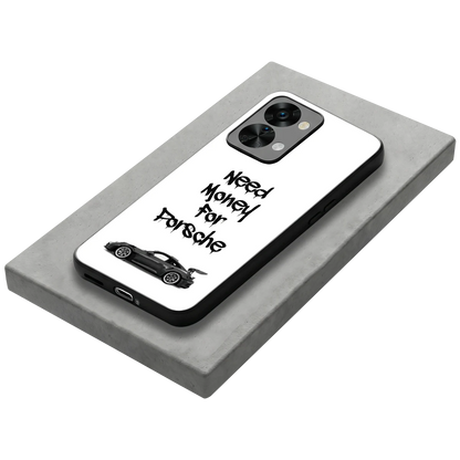 Luxury Hustle stylish phone case for oneplus nord 2t | glossy glass and slim fit