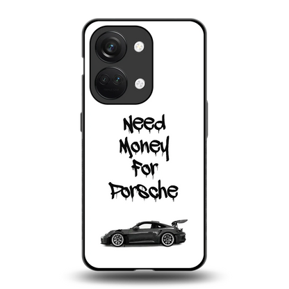 Luxury Hustle back phone cover | glass case for oneplus nord 3