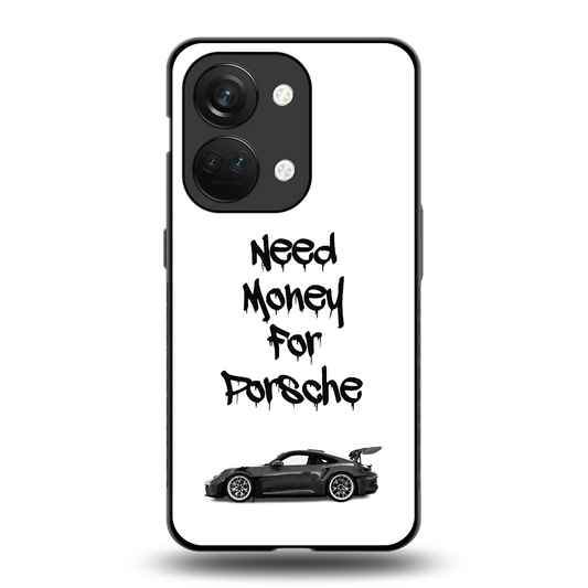Luxury Hustle back phone cover | glass case for oneplus nord 3
