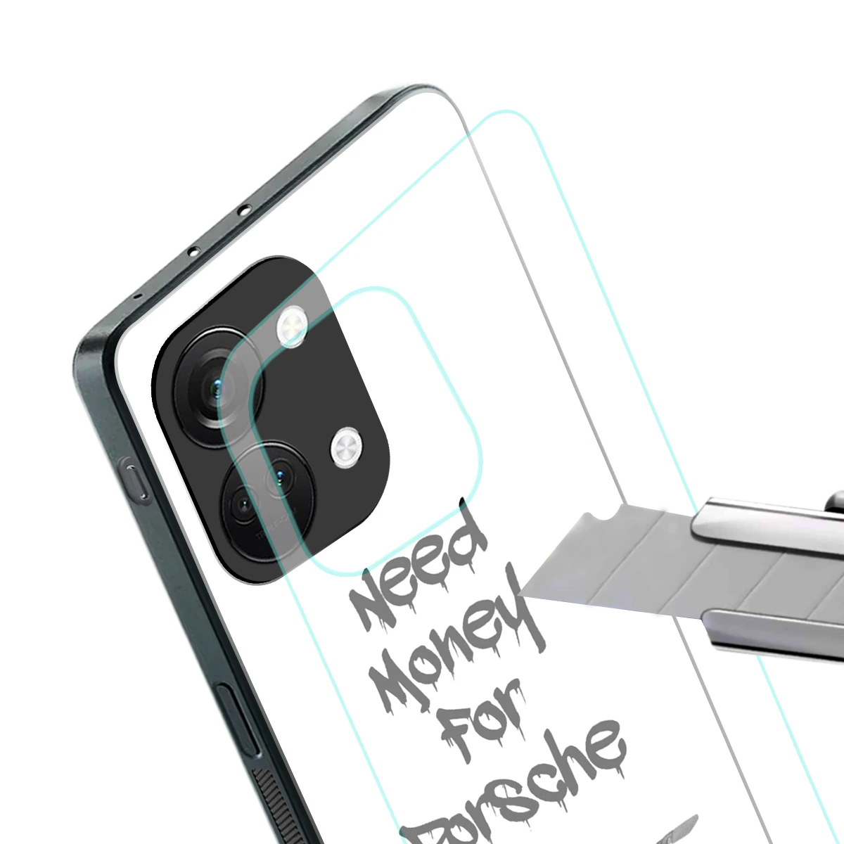 Luxury Hustle stylish phone case for oneplus nord 3 | glossy glass and slim fit